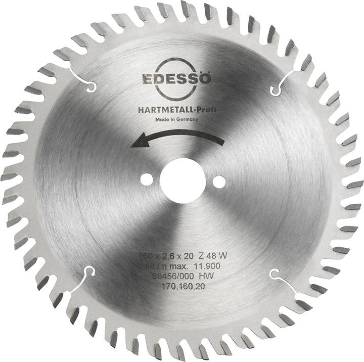 Actual product image Magni Edessö carbide circular saw blade 160 x 2.6 x 20 mm Z=48 W