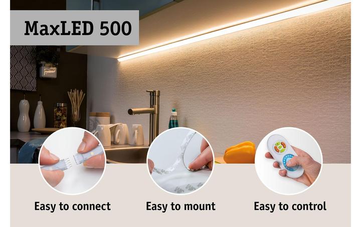 Actual product image Paulmann MaxLED 500 Stripe (White, 250 cm, Indoor)