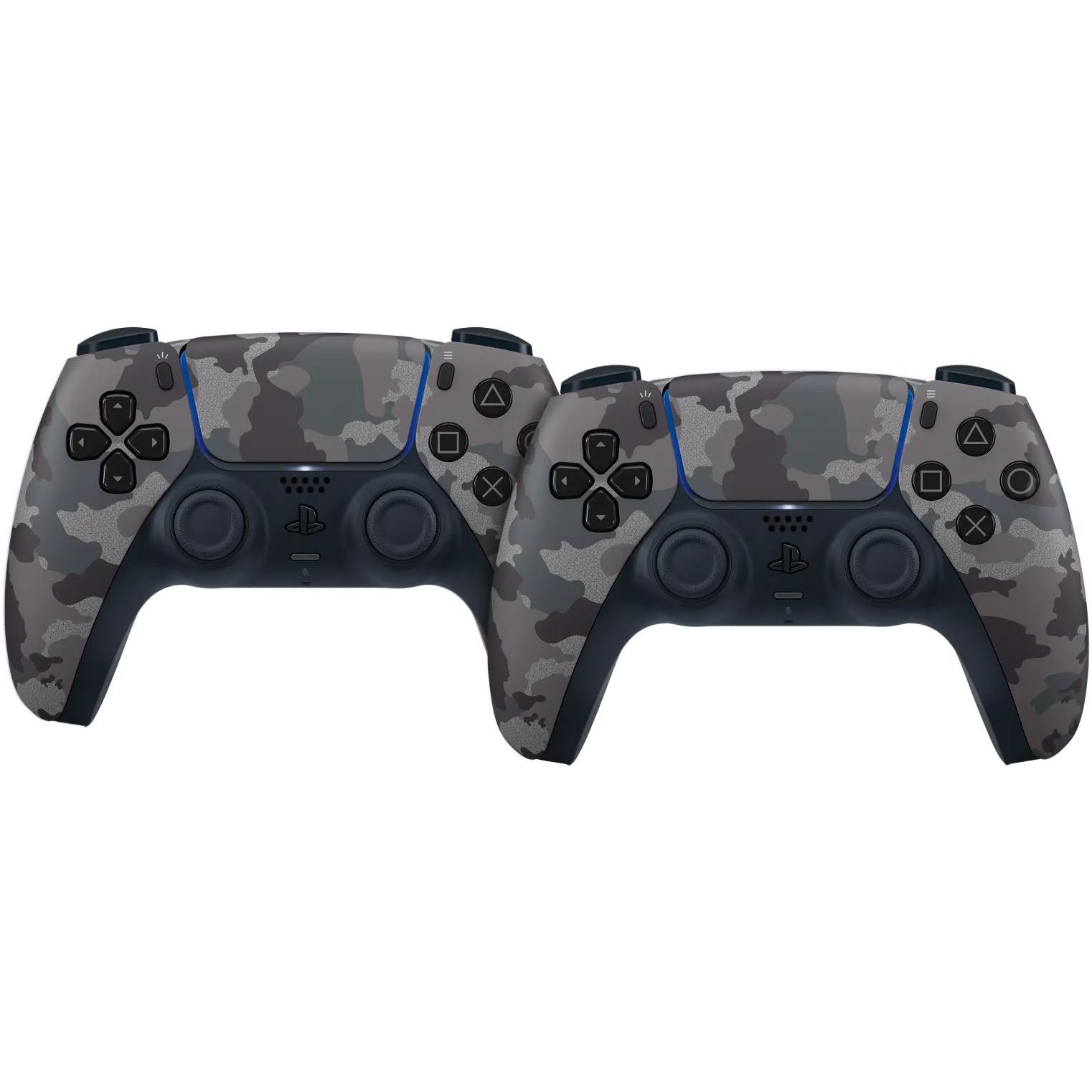 Sony PlayStation 5 DualSense Grey Camo Duo Pack (PS5), Gaming Controller, Grau
