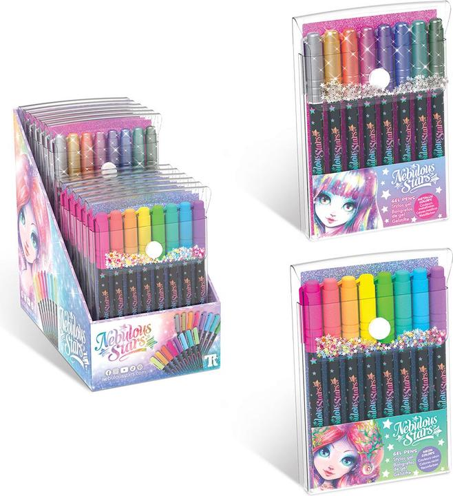 Productafbeelding Nebulous Stars Gelpennen in een pak van 8 (Metallic kleuren, Neonkleuren, 8x)