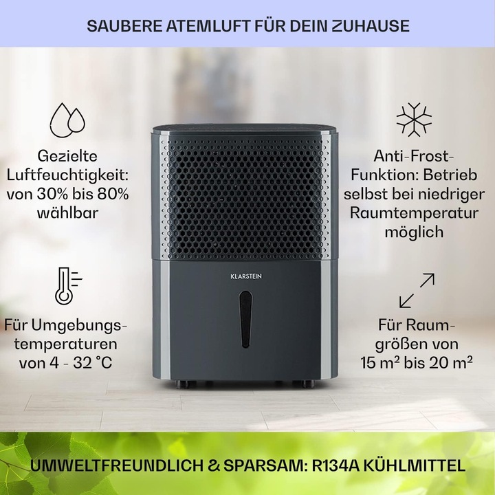 Image du produit Klarstein Déshumidificateurs et purificateurs d'air (20 m², 10 l/24h)