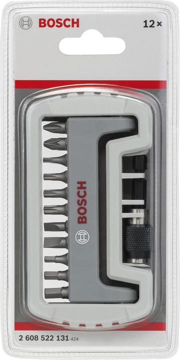 Produktbild Bosch Professional Zubehör 11-tlg. Schrauberbit-Set inklusive Bithalter, PH, PZ, T, S, HEX, 25 mm (Innensechsrund TX)