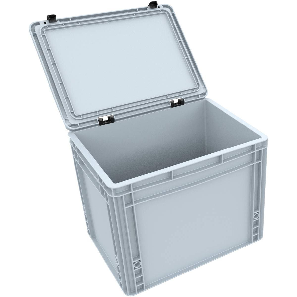Feldherr ED 43/32 HG - DDEB305 Eurobehälter / Euro Box mit Scharnierdeckel