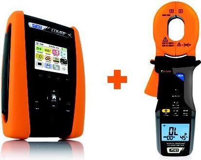 Produktbild HT Instruments VDE Installationstester Combi G3 Touch Screen Erdungsmesszange T2100 (CAT III 300V)