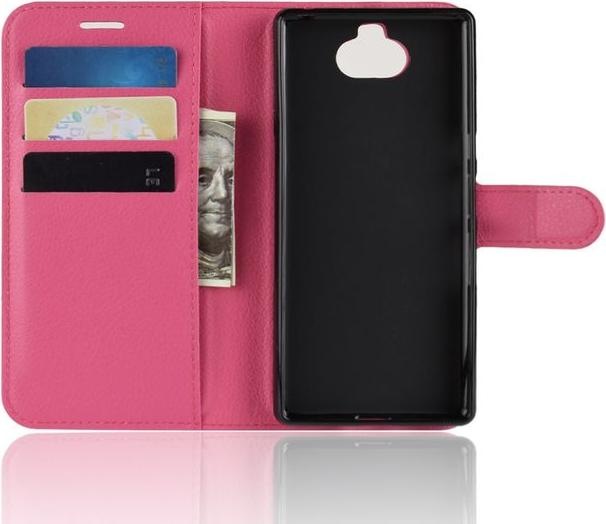 Actual product image MU Classic Litchi Leather Bookcover Series (Sony Xperia 10 Plus)