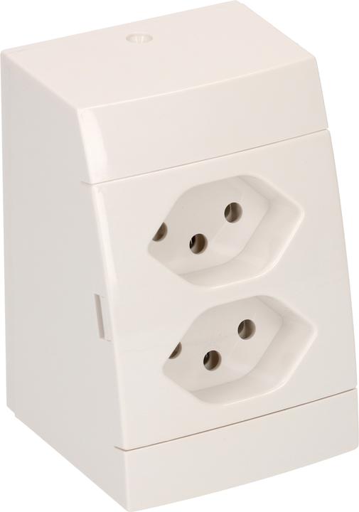 Presa Esterna REV Ritter AquaForm 0510243555, Bianco, IP44 Con Coperchio, Facile Installazione