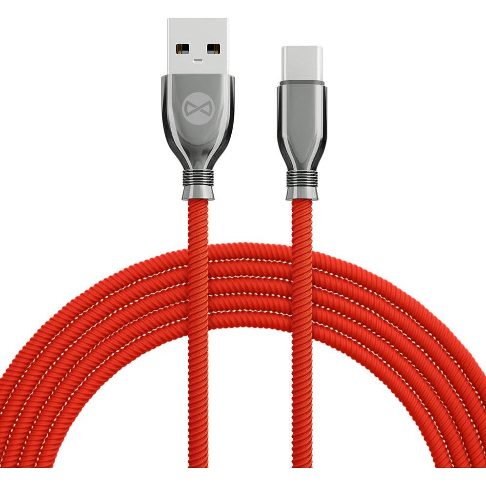 Forever Tornado Kabel USB - USB-C 1,0 m 3A rot (USB 3.2 Gen 1), USB Kabel