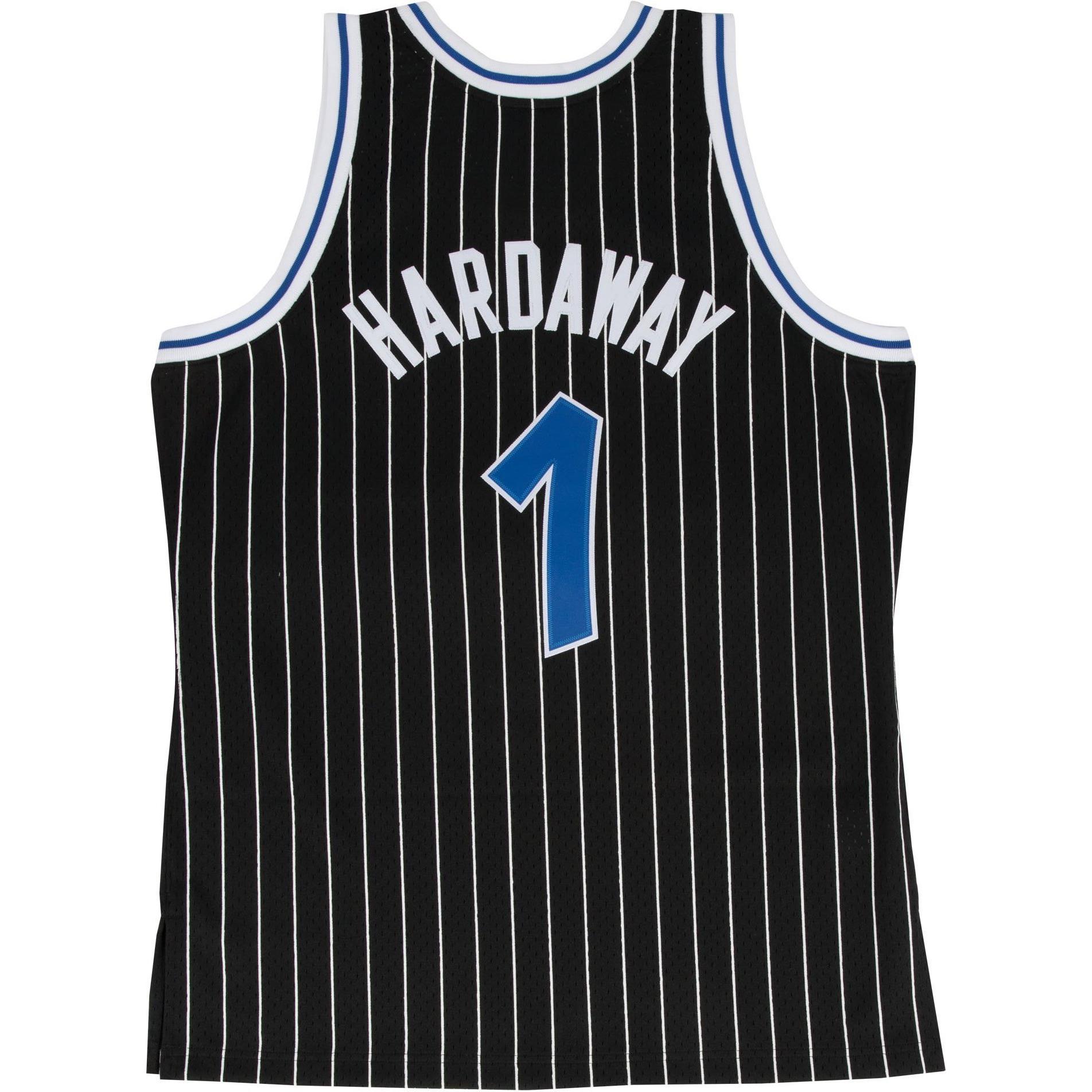Thumbnail - Mitchell & Ness, Herren, Sportshirt, Swingman Mesh Jersey Orlando Magic 1994-95 Anfernee Hardaway (S), Schwarz, S