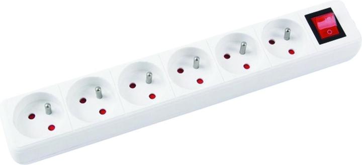 Office Products Office produktų priešpėstinės linijos 6 lizdai 5 m balti (13116541-14) (6x, PECO 7/5, 5 m)