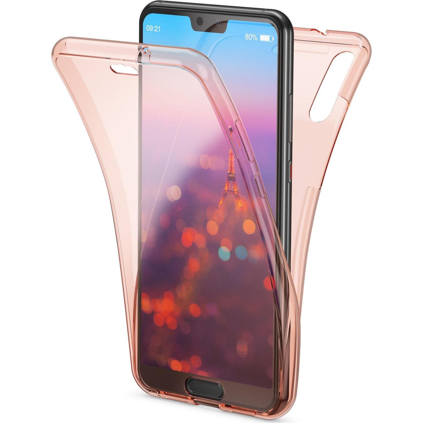 Nalia 360 Grad Handyhülle (Huawei P20), Smartphone Hülle, Rosa