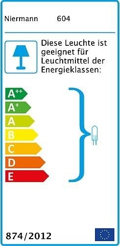 Energielabel Niermann Stand By grijs-zwart spotlight 'Voetbal