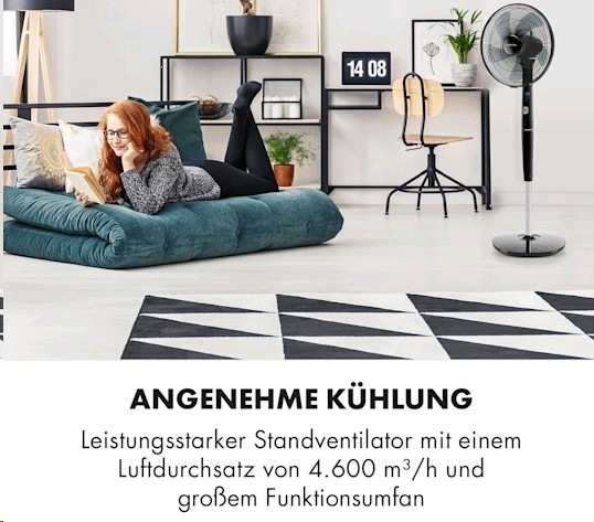Produktbild Klarstein Silent Storm Standventilator Schwarz
