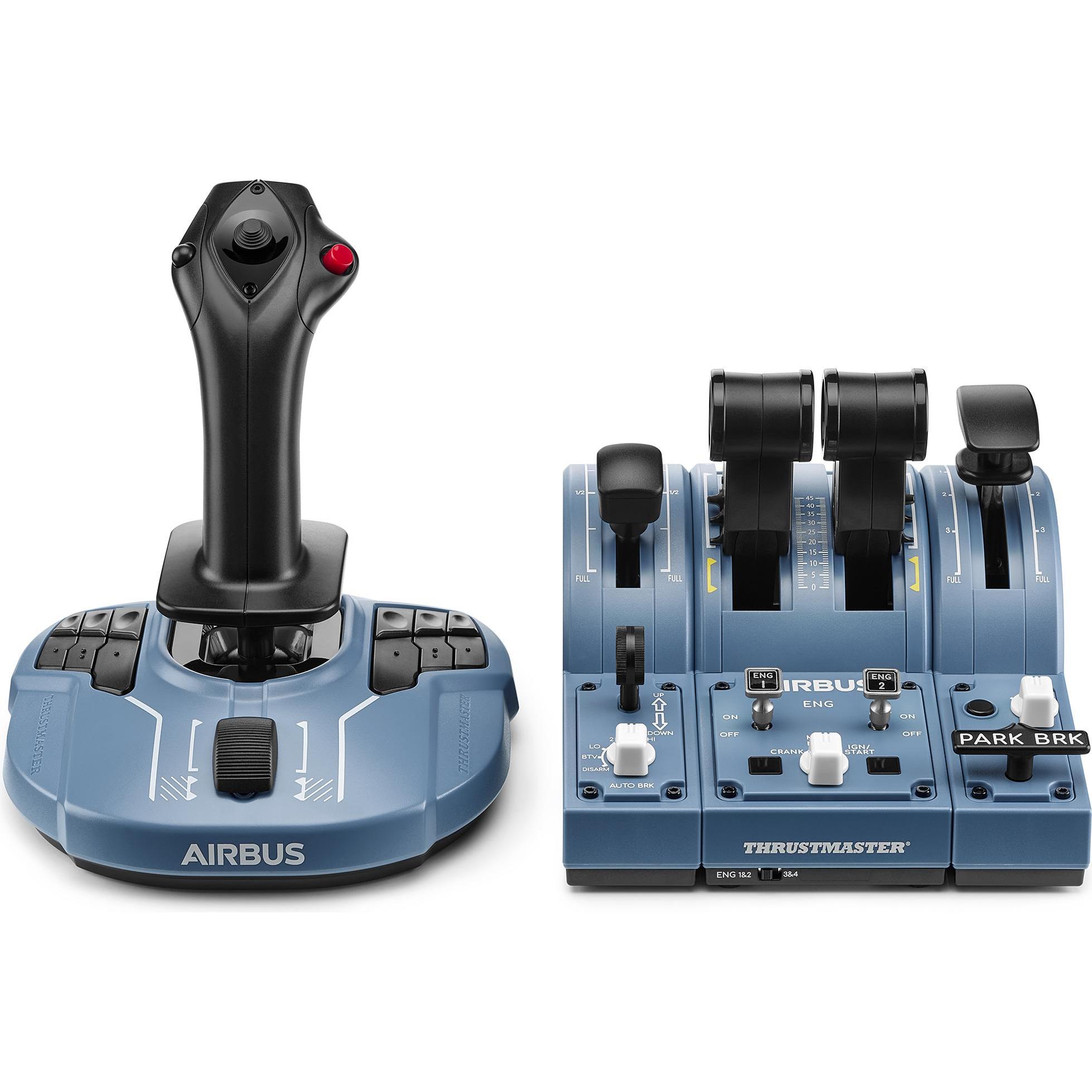 Thrustmaster TCA Captain Pack Airbus Edition (PC), Gaming Controller, Blau, Schwarz, Grau