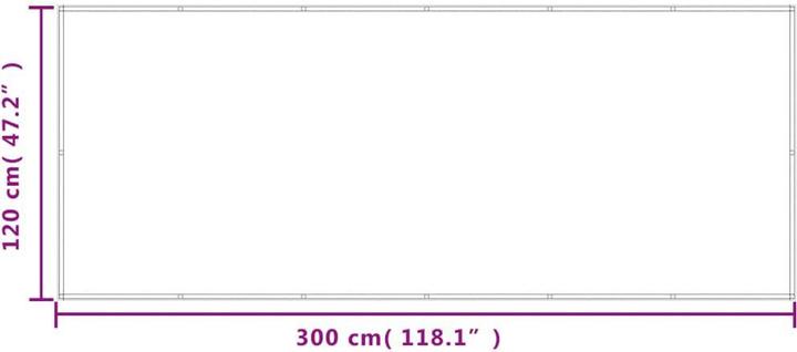 Actual product image vidaXL Balkon-Sichtschutz 100 % Polyester-Oxford (300 cm)