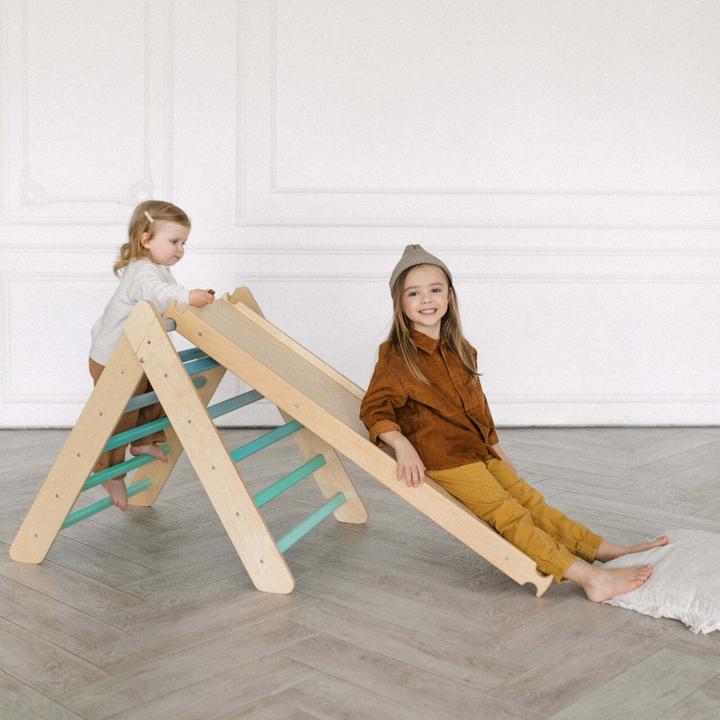 Actual product image Montessori Climbing frame M+ slide - Mint ® Sport&Gym