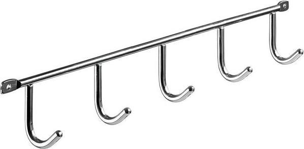 Actual product image Hettich Garderobenleiste verchromt 5 Haken 340 mm