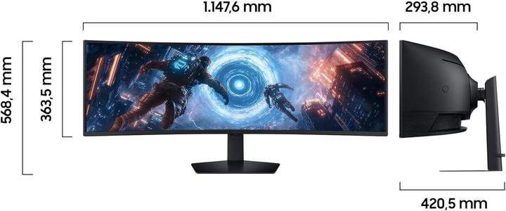 Produktbild Samsung Odyssey G9 - G91F (5120 x 1440 Pixel, 49")