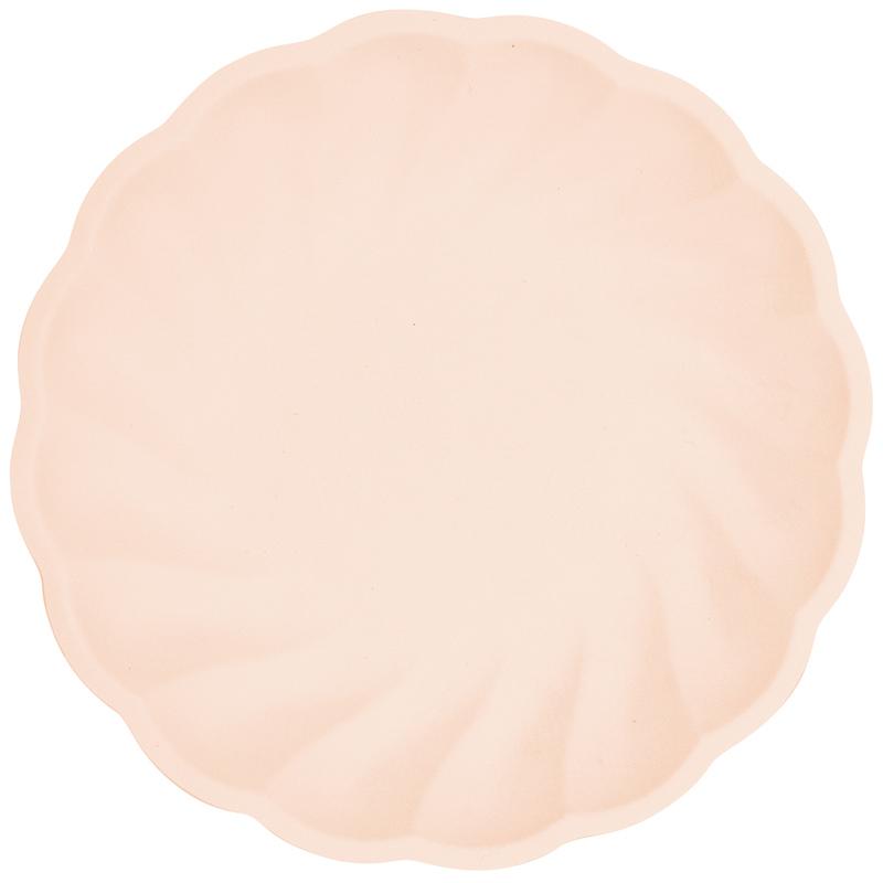 Amscan, Einweggeschirr, Teller Maxi Vert Decor rund orange (6 x)