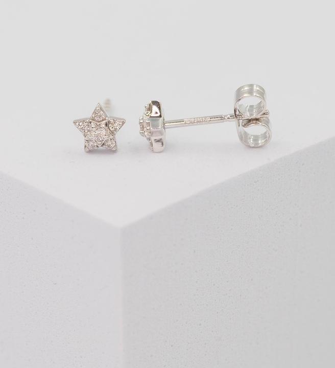 Produktbild Muau Ohrringe (Weissgold 750 Sterne)