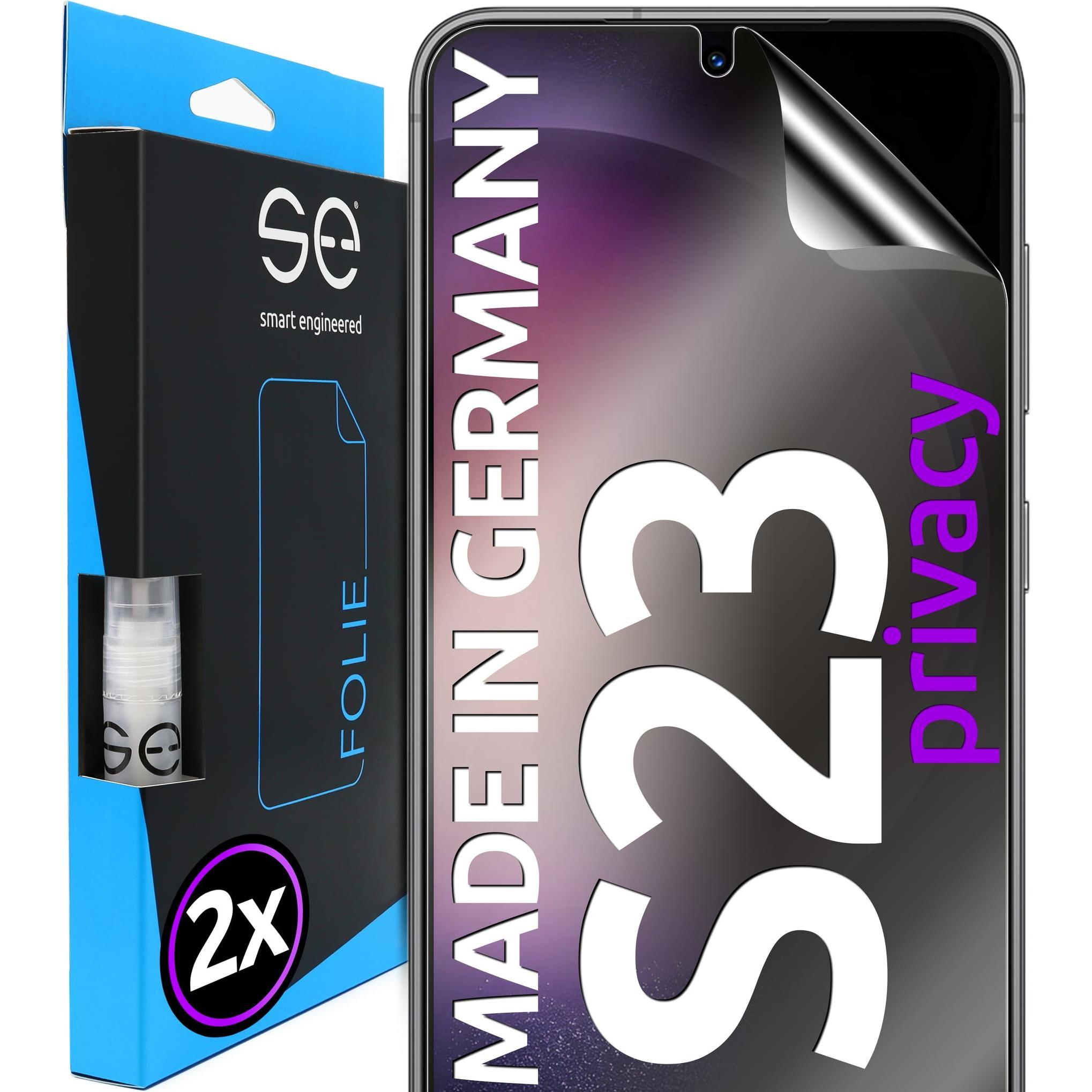 Smart Engineered se 3D Schutzfolie Samsung Galaxy S23 Privacy (2 Stück) (2 Stück, Samsung Galaxy S21), Smartphone Schutz...