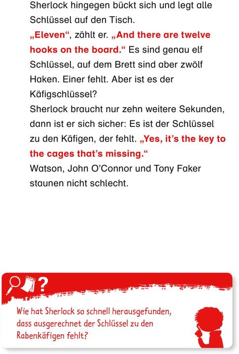 Actual product image Duden Leseprofi – Sherlock Junior und die Raben vom Tower of London (German, 2019)