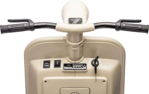 Actual product image Es-toys VESPA 150 VL1T Lizenziert mit 12V7A Akku 2 Motoren, Ledersitz (12 V)