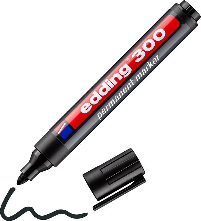 Image du produit Edding Marqueur permanent 300 (Noir, 1.50 mm, 1 x)