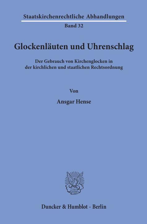 Produktbild Glockenläuten und Uhrenschlag (Deutsch, Ansgar Hense, 1999)