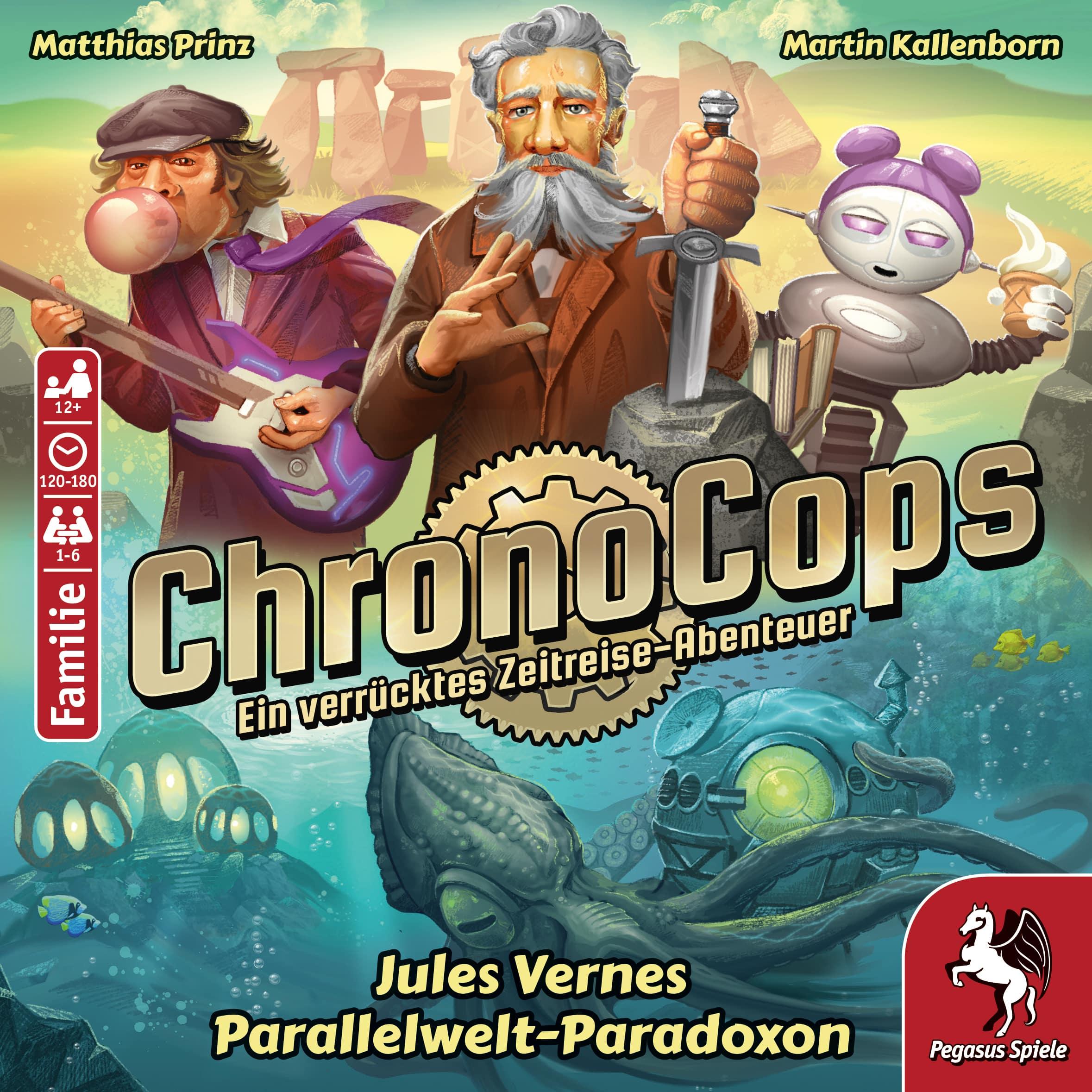 Thumbnail - Pegasus 18192G - ChronoCops - Jule Vernes Parallelwelt-Paradoxon, Kartenspiel (DE-Ausgabe) (Deutsch)