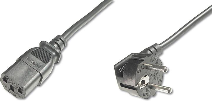 Produktbild Digitus ASSMANN Netzanschlusska.,CEE 7/7 (Typ-F) 90ø gewin. - C13 St/Bu 5,0m H05VV-F3G 1.0qmm sw (5 m)