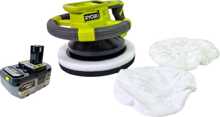 Ryobi RBP18250-0 Akku Polierer 18 V 250 mm + 1x Akku 4,0 Ah - ohne Ladegerät