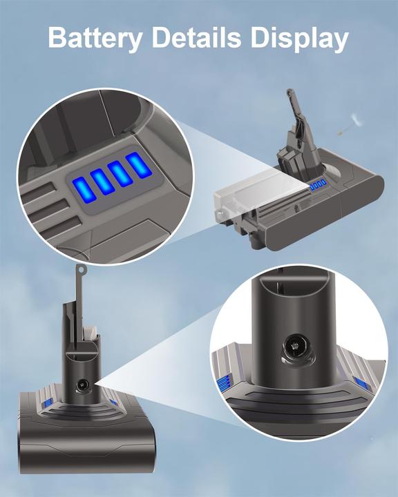 Immagine prodotto Waitley Ersatzakku für Dyson V8/SV10 Handstaubsauger, 6000mAh