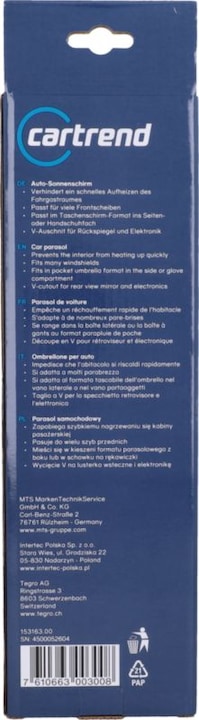 Immagine prodotto Cartrend Ombrellone per auto