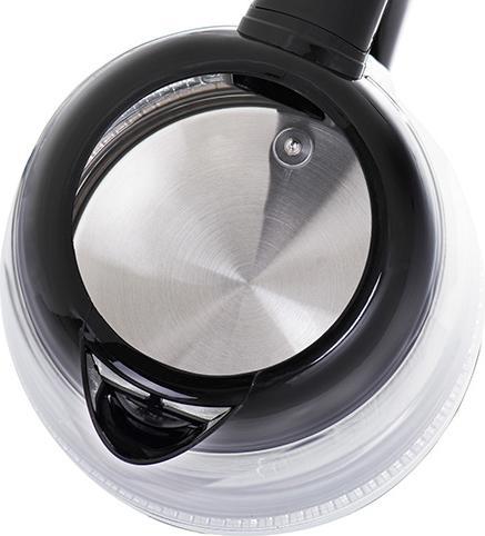 Actual product image Adler AD 1285 Electric, 2200 W, 1.7 L, Glass / Stainless steel, 360 ° rotational base, Gray (1.70 l)