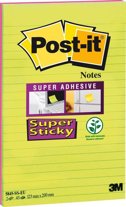 Image du produit Post-it Notes super collantes (12,5 x 20,5 cm)