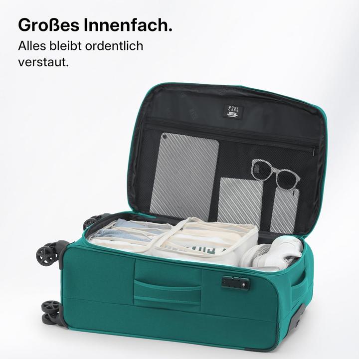 Produktbild Münicase Erweiterbarer Stoffkoffer mit Frontfächern (38 l)