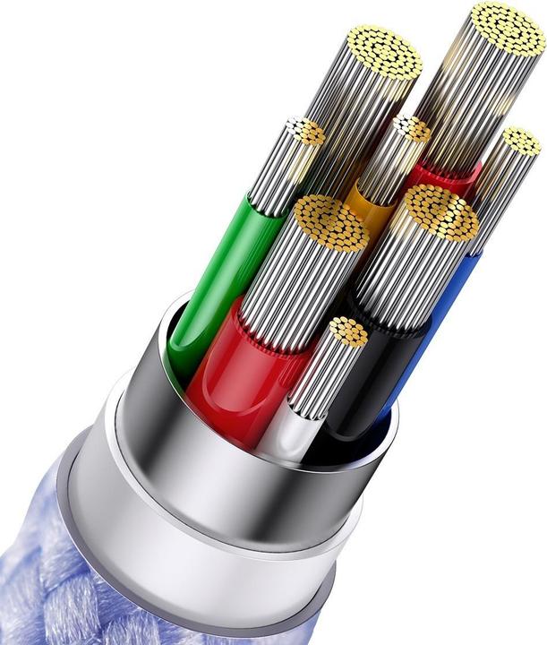 Actual product image Baseus USB C – USB C/Lightning/Micro USB (1.50 m, USB 3.2 Gen 1, 100 W)