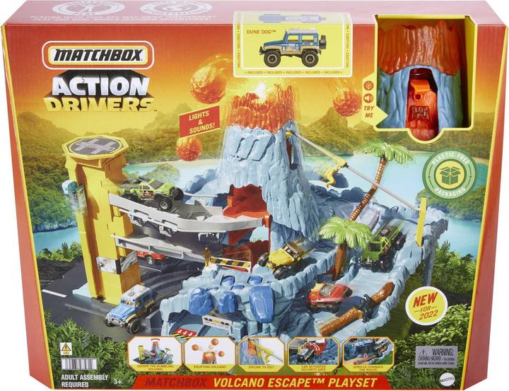 Matchbox Action Drivers Volcano Set de jeu