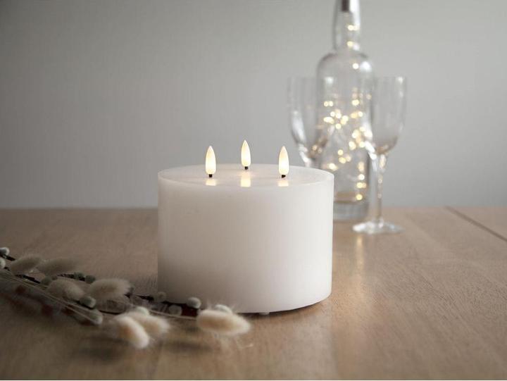 Produktbild Star Trading LED-Kerze Pillar Kerze Weiss 15 cm x 10.5 cm, Weiss (1 x)