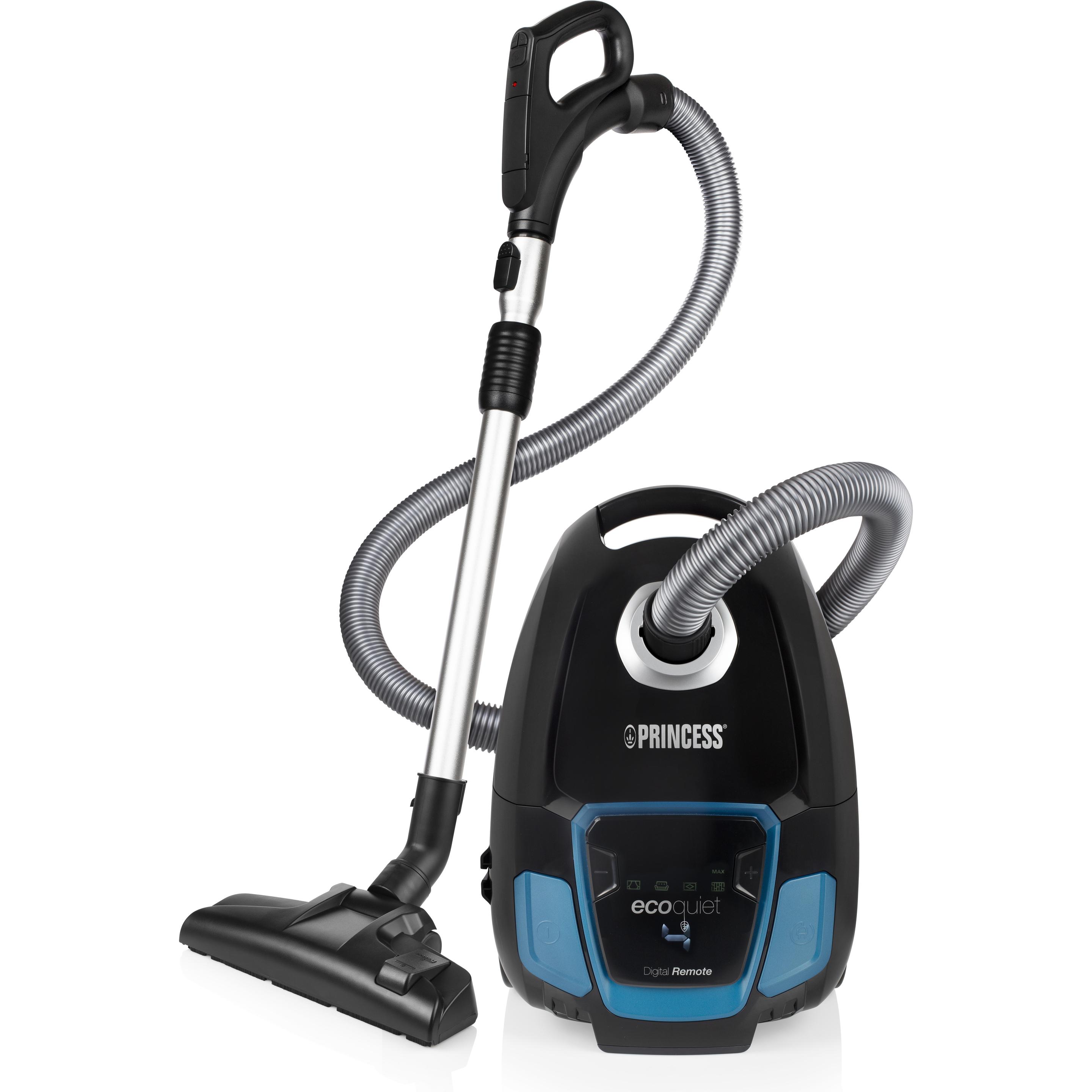 Princess Staubsauger EcoQuiet, Staubsauger, Schwarz, Blau