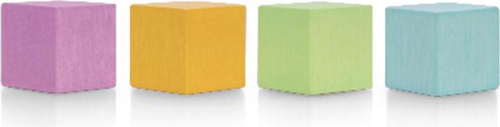 Produktbild Magnetoplan Magnet Cube (L x B x H) 20 x 20 x 20 mm Rosa, Hellorange, Hellgrün (4x)