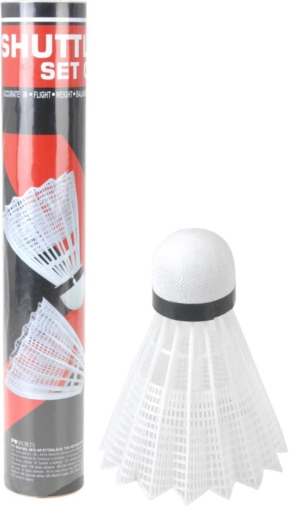 FTM Navette de badminton 12 pièces, Blanc