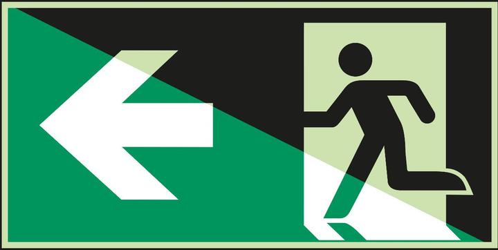Actual product image Brady Emergency exit (left) - ISO 7010
