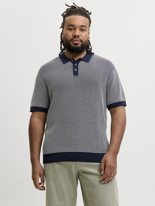 Produktbild Jack & Jones Jprblukingsley Knit Polo Ss Pls (6XL)