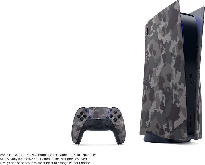 Image du produit Sony PS5 Standard Cover Grey Camo (PS5)