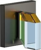 Actual product image Dornbracht concealed valve right-closing, cold 1/2/, with SwarovskiÂ® crystal â multi-coloured, "