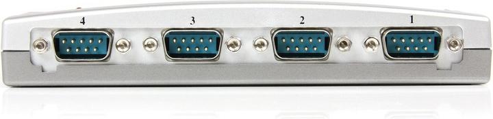 Produktbild StarTech 4-Port USB auf RS232 Seriell Adapter Hub (USB-A, 4 Ports)
