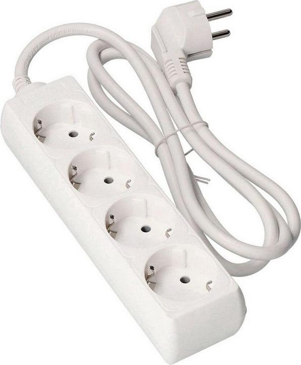 EDM Steckdosenleiste mit 4 Steckdosen ohne Schalter 41004 Schuko (1,5 m) (4 x, CEE 7/3, 1.50 m)