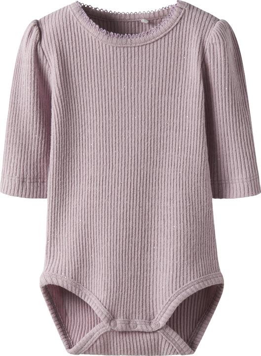 Produktbild Name it Langarmbody gerippt mit Glitzer (62)