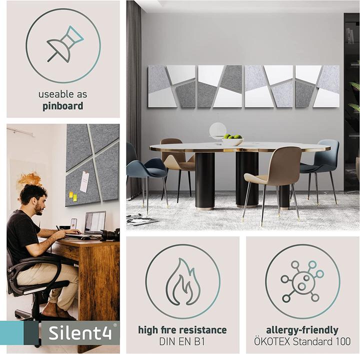 Produktbild Silent4 Schallabsorber Set (16 Stk.)